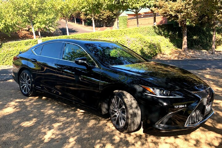 Winery and Vineyard Transportation in Private Black Sedan - Photo 1 of 7
